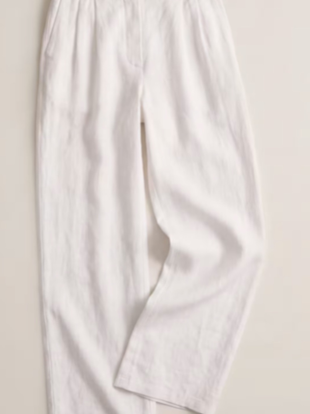 Brandy Melville linen trouser pants white small